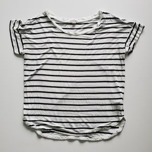 Gap striped rayon short sleeve shirt
